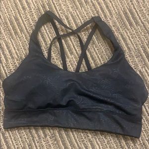 Black paisley strappy Zyia bra